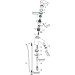 HG Waschtischmischer 70 Logis chrom mit Metall-Ablauf