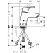 HG Waschtischmischer 70 Logis drucklos chrom