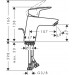 Hansgrohe Waschtischmischer 70 Logis Matt Black mit Metall-Ablauf