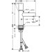 Hansgrohe Waschtischmischer 80 Axor Uno Zerogriff ohne Ablaufgarnitur chrom