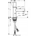Hansgrohe Waschtischmischer 80 Axor Uno Zerogriff ohne Ablaufgarnitur chrom