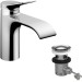 Hansgrohe Waschtischmischer 80 CoolStart  Vivenis Zugstangen-Ablaufgarnitur chrom