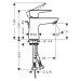 HG Waschtischmischer 80 Talis E LowFlow chrom