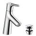 Hansgrohe Waschtischmischer 80 Talis S chrom mit Push-Open Ablaufgarnitur