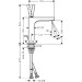 Hansgrohe Waschtischmischer Axor Citterio 180mm chrom