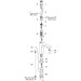 Hansgrohe Waschtischmischer Axor Citterio 180mm chrom