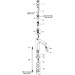 HG Waschtischmischer Axor Citterio 180mm ohne Ablaufgarnitur chrom