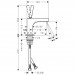 Hansgrohe Waschtischmischer f.Handwaschbecken Axor Citterio 115mm chrom