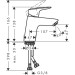 HG Waschtischmischer Logis 70 chrom mit Push-Open Ablaufgarnitur