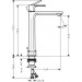 Hansgrohe Waschtischmischer Rebris E 240 CoolStart m.Zugstange chrom