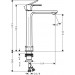Hansgrohe Waschtischmischer Rebris E 240 CoolStart o.Zugstange chrom