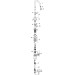 Hansgrohe Waschtischmischer Select 170 Axor One mit Push-Open, Ablaufgarnitur, mattschwarz
