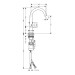 HG Waschtischmischer Select 170 Axor One mit Push-Open Ablaufgarnitur mattschwarz