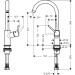 Hansgrohe Waschtischmischer Talis 210 Festauslauf chrom