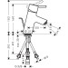 Hansgrohe Waschtischmischer Talis S Niederdruck chrom