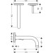 Hansgrohe Waschtischmischer Unterputz Axor Uno BN mit Auslauf 160mm