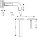 Hansgrohe Waschtischmischer UP Axor Citterio F-Set chrom kurzer Auslauf ohne Platte