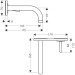 Hansgrohe Waschtischmischer UP Axor Uno chrom mit Auslauf 160mm u.Platte