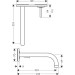 Hansgrohe Waschtischmischer UP AXOR Uno chrom mit Auslauf 220mm und Platte