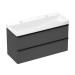 Hansgrohe Waschtischunterschrank Xelu Q DGM 1180x475mm mit 2 SK für WT Matt Black