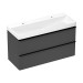 Hansgrohe Waschtischunterschrank Xelu Q DGM 1180x475mm mit 2 SK für WT Matt Black