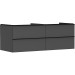 Hansgrohe Waschtischunterschrank Xelu Q DGM 1360x550mm m.4SK f.Kons.m.AWT Matt Black