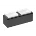 Hansgrohe Waschtischunterschrank Xelu Q DGM 1560x540mm m.2SK f.Kons.m.AWT ge Matt Black