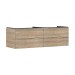 Hansgrohe Waschtischunterschrank Xelu Q ECHN 1180x540mm m.4SK f.Kons.m.AWT chr