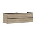 Hansgrohe Waschtischunterschrank Xelu Q ECHN 1180x540mm m.4SK f.Kons.m.AWT Matt Black