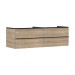 Hansgrohe Waschtischunterschrank Xelu Q ECHN 1180x540mm m.4SK f.Kons.m.AWT Matt Black