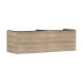 Hansgrohe Waschtischunterschrank Xelu Q ECHN 1560x540mm 2SK f.Kons.m.AWT ge chr