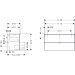 Hansgrohe Waschtischunterschrank Xelu Q NBD 1180x475mm mit 2 SK für WT Matt White