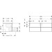 Hansgrohe Waschtischunterschrank Xelu Q NBD 1360x550mm m. 4SK f.Kons.m.AWT Matt White