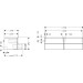 Hansgrohe Waschtischunterschrank Xelu Q NBD 1560x550mm m. 4SK f.Kons.m.AWT chr