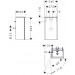 Hansgrohe Waschtischunterschrank Xelu Q NBD 340x245mm f.HWB,Türanschlag.li.chrom