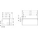 Hansgrohe Waschtischunterschrank Xelu Q we hgl 1180x540mm 1SK f.Kon./AWT ge chr