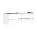 Hansgrohe Waschtischunterschrank Xelu Q we hgl 1180x540mm m.4SK f.Kons./AWT chr