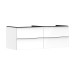 Hansgrohe Waschtischunterschrank Xelu Q we hgl 1180x540mm m.4SK f.Kons./AWT chr