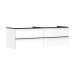 Hansgrohe Waschtischunterschrank Xelu Q we hgl 1180x540mm m.4SK f.Kons.m.AWT Matt Black
