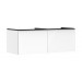 Hansgrohe Waschtischunterschrank Xelu Q we hgl 1360x540mm 2SK f.Kon./AWT ge Matt Black