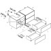Hansgrohe Waschtischunterschrank Xevolos E Matt White 1370/550mm m.4SK f.Kons.m.AWT ge li ECHD