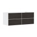 Hansgrohe Waschtischunterschrank Xevolos E Matt White 1370/550mm m.4SK f.Kons.m.AWT ge re ECHD