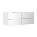 Hansgrohe Waschtischunterschrank Xevolos E Matt White 1370/550mm mit 4 SK f.Kons.m.WT ge Wme