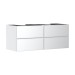 Hansgrohe Waschtischunterschrank Xevolos E Matt White 1370/550mm mit 4 SK f.Kons.m.WT ge Wme