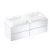 Hansgrohe Waschtischunterschrank Xevolos E Matt White 1570/550mm mit 4 SK f.Kons.m.WT ge Wme