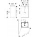 Hansgrohe Waschtischunterschrank Xevolos E Matt White 340/245mm für HWB, Türanschlag links BZs