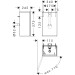 Hansgrohe Waschtischunterschrank Xevolos E Matt White 340/245mm für HWB, Türanschlag links Wme