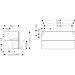 Hansgrohe Waschtischunterschrank Xilesa E  1180x550mm 2SK Ko.m.AWT/AWTge SBma