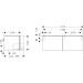 Hansgrohe Waschtischunterschrank Xilesa E  1360x550mm 2SK Ko.AWT/AWT ge ECHK