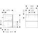 Hansgrohe Waschtischunterschrank Xilesa E  580x470mm m.2SK PushOpen f.WB ECHK